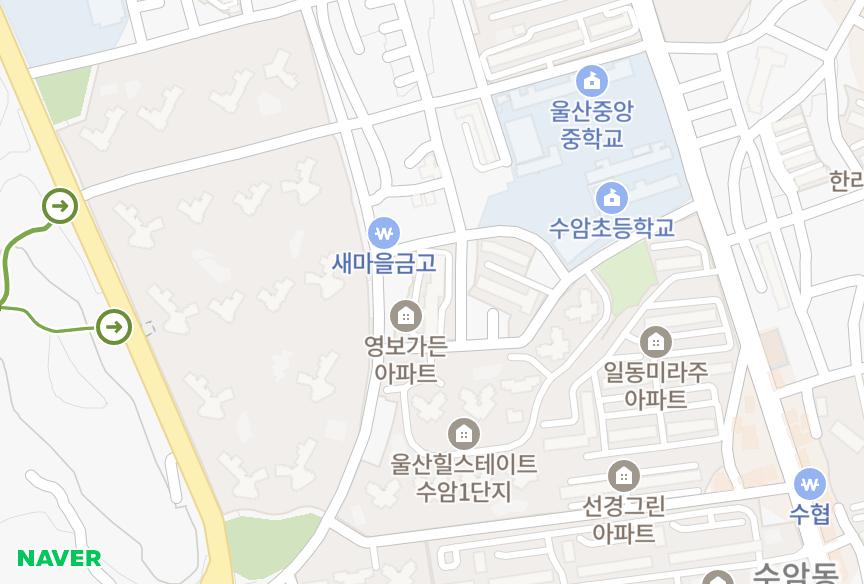 울산광역시 남구 신정동 영보가든 위치·실거래 시세 지도