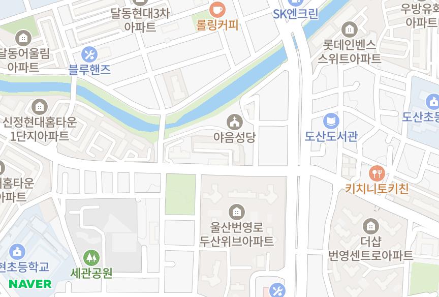 울산광역시 남구 야음동 덕남 위치·실거래 시세 지도