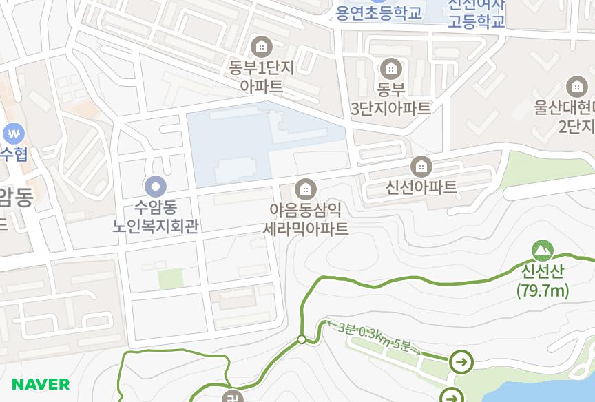 울산광역시 남구 야음동 삼익세라믹 위치·실거래 시세 지도