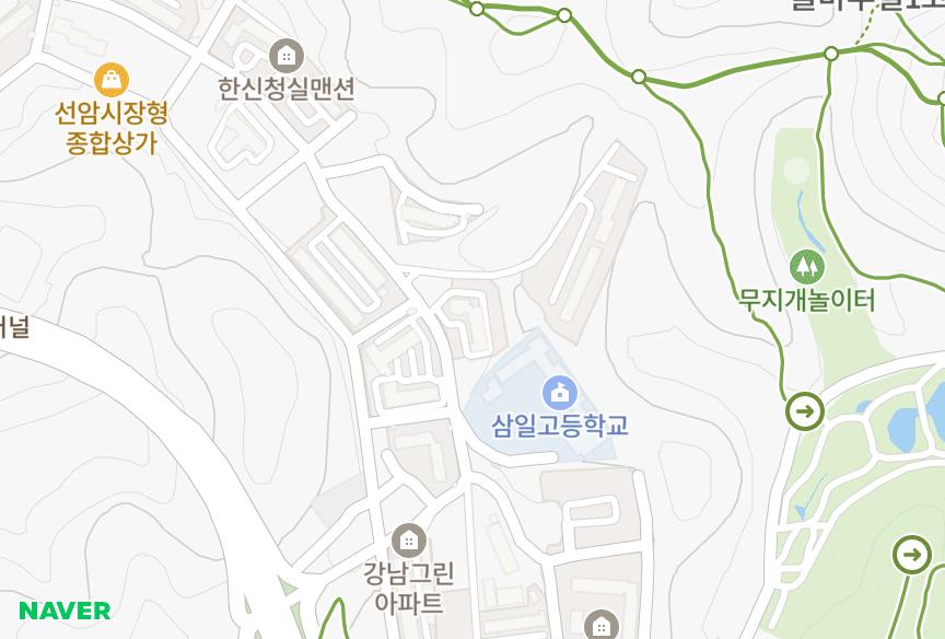울산광역시 남구 선암동 현대아트맨션 위치·실거래 시세 지도