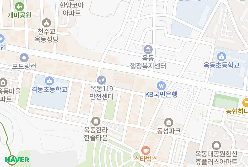 울산광역시 남구 옥동 옥동디아채 위치·실거래 시세 지도