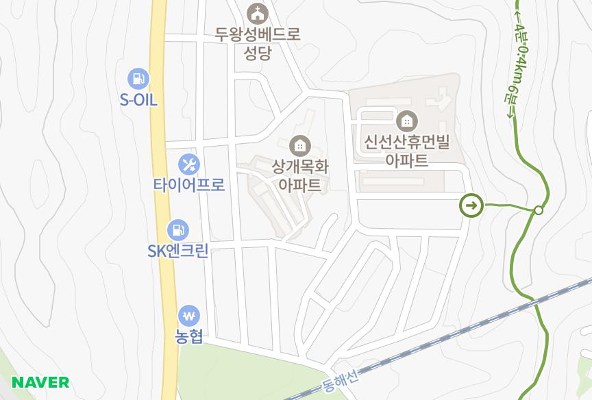 울산광역시 남구 상개동 크로바전원빌라 위치·실거래 시세 지도
