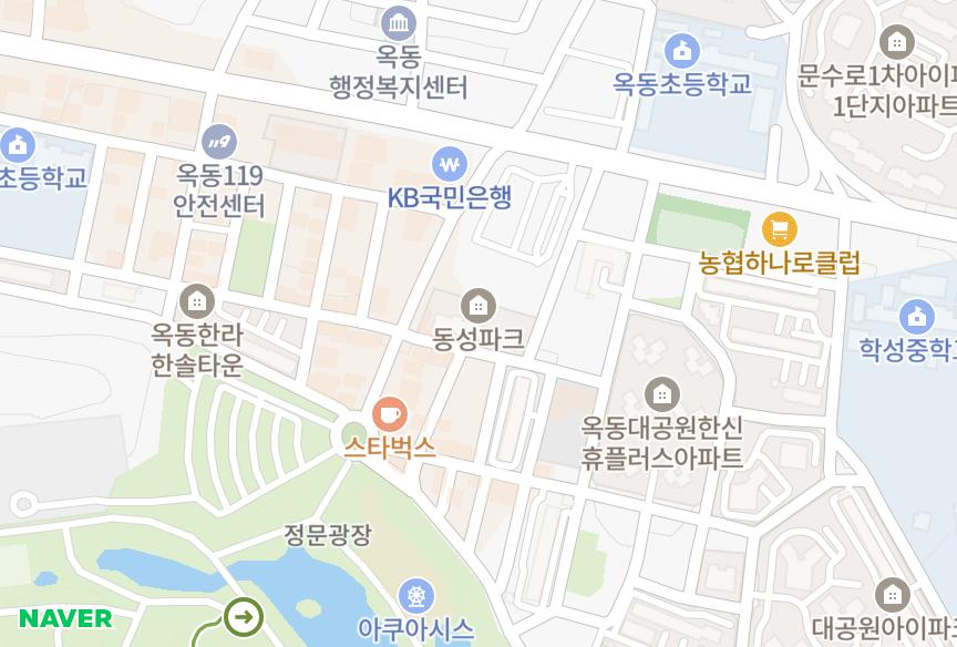 울산광역시 남구 옥동 동성파크 위치·실거래 시세 지도