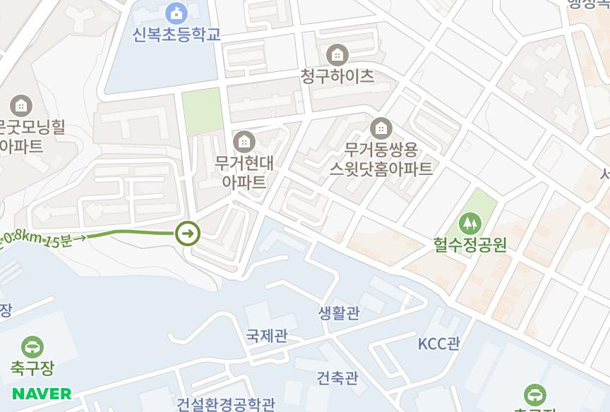 울산광역시 남구 무거동 홍일유토피아 위치·실거래 시세 지도