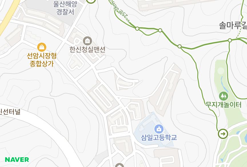 울산광역시 남구 선암동 삼도가든 위치·실거래 시세 지도