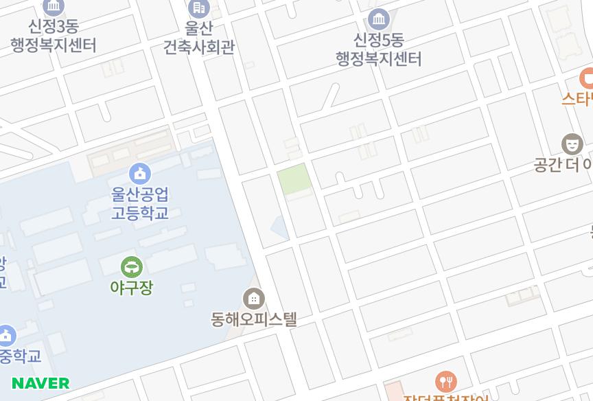 울산광역시 남구 신정동 동서원룸 위치·실거래 시세 지도