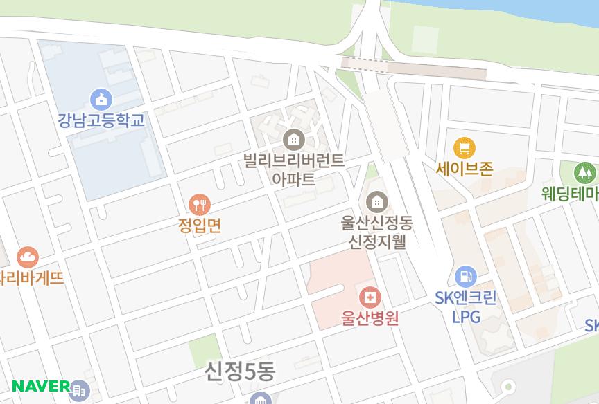 울산광역시 남구 신정동 남경노블랜드 위치·실거래 시세 지도