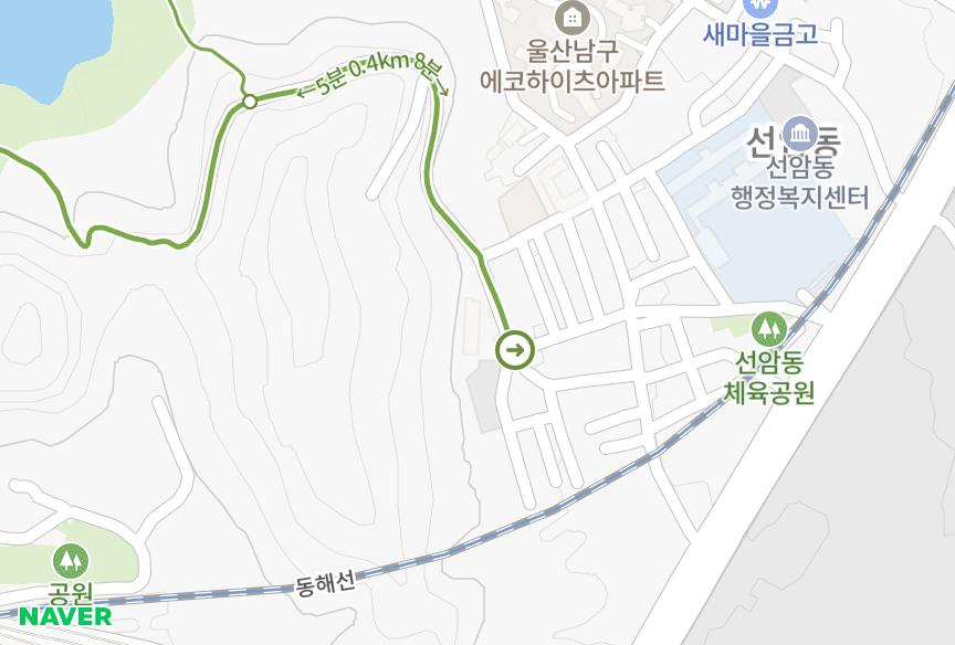 울산광역시 남구 선암동 선암청구그린타운 위치·실거래 시세 지도