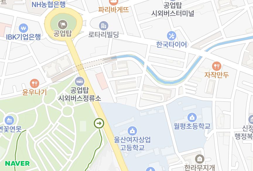 울산광역시 남구 신정동 신정4동올림푸스맨션 위치·실거래 시세 지도