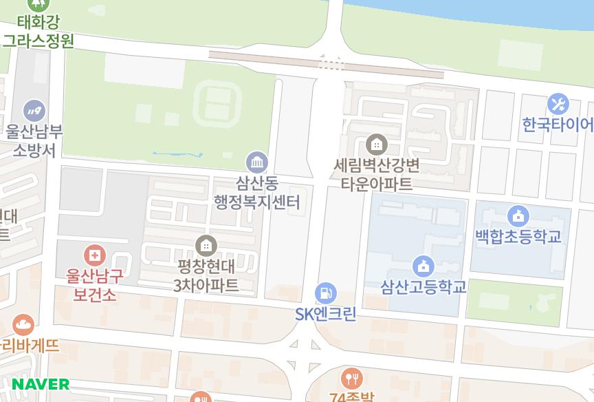울산광역시 남구 삼산동 세원we 위치·실거래 시세 지도