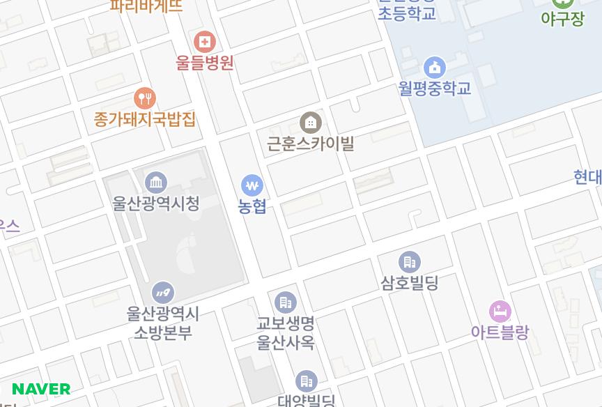 울산광역시 남구 신정동 금광예다움 위치·실거래 시세 지도