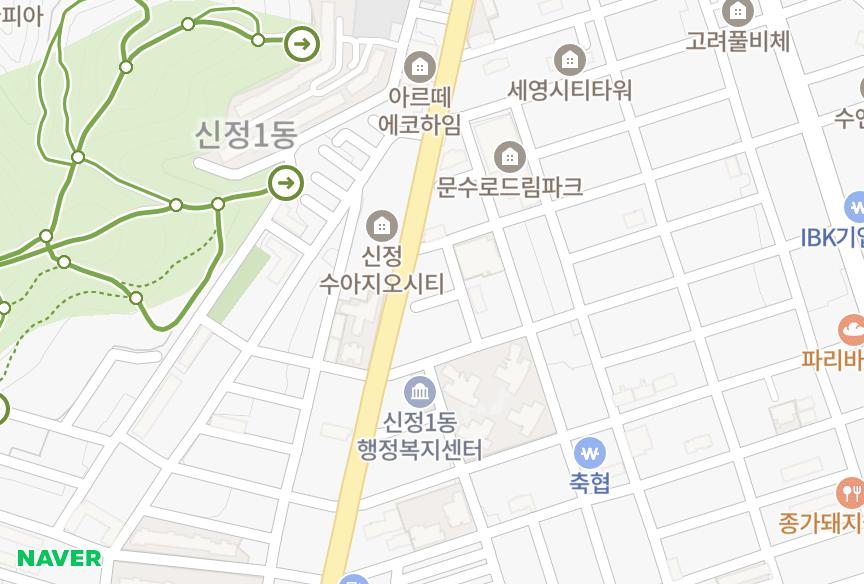 울산광역시 남구 신정동 남경신정마을 위치·실거래 시세 지도