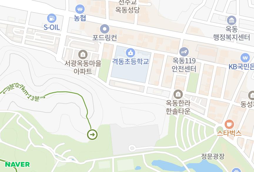 울산광역시 남구 옥동 대공원한라 위치·실거래 시세 지도