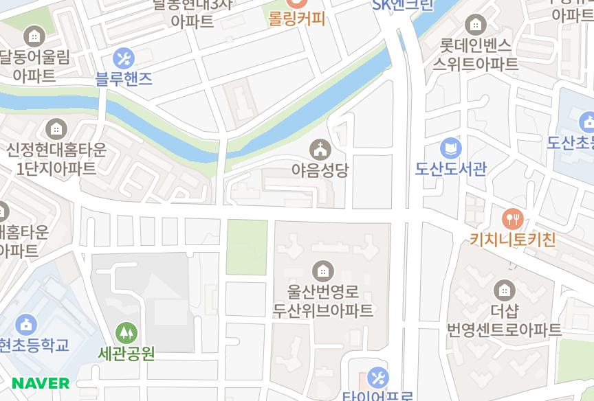울산광역시 남구 야음동 대성 위치·실거래 시세 지도