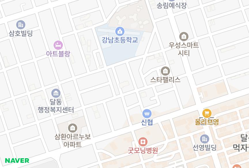 울산광역시 남구 달동 젤로그린빌 위치·실거래 시세 지도