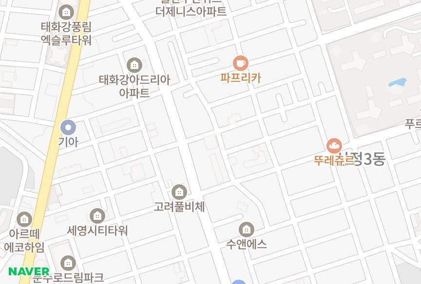 울산광역시 남구 신정동 지움포유 위치·실거래 시세 지도