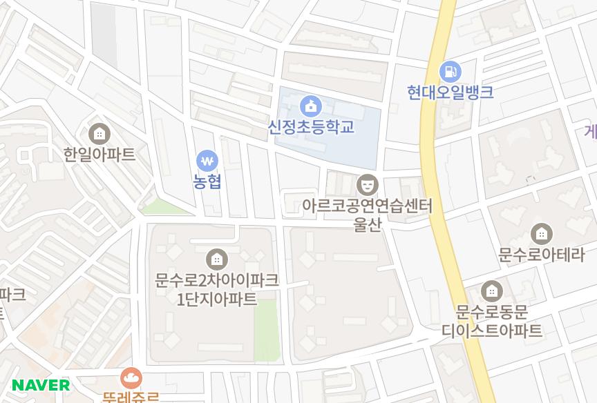 울산광역시 남구 신정동 한라맨션 위치·실거래 시세 지도
