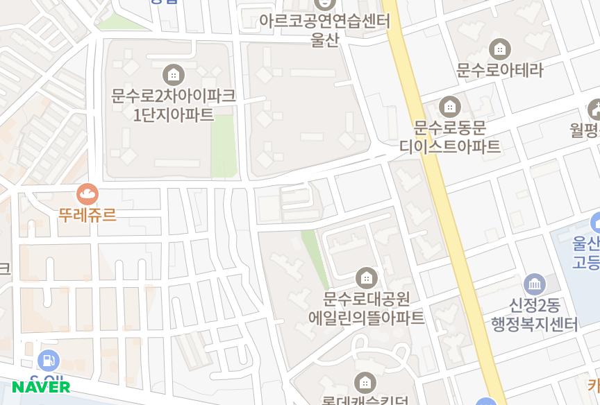 울산광역시 남구 신정동 보라맨션 위치·실거래 시세 지도