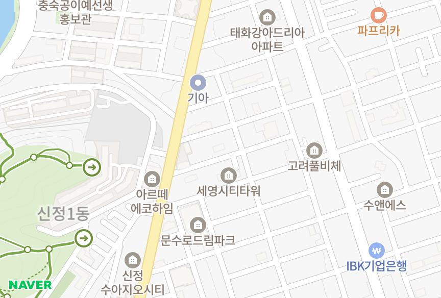 울산광역시 남구 신정동 동천패밀리타운 위치·실거래 시세 지도