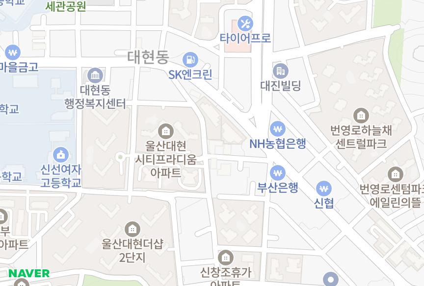 울산광역시 남구 야음동 효제로즈빌 위치·실거래 시세 지도