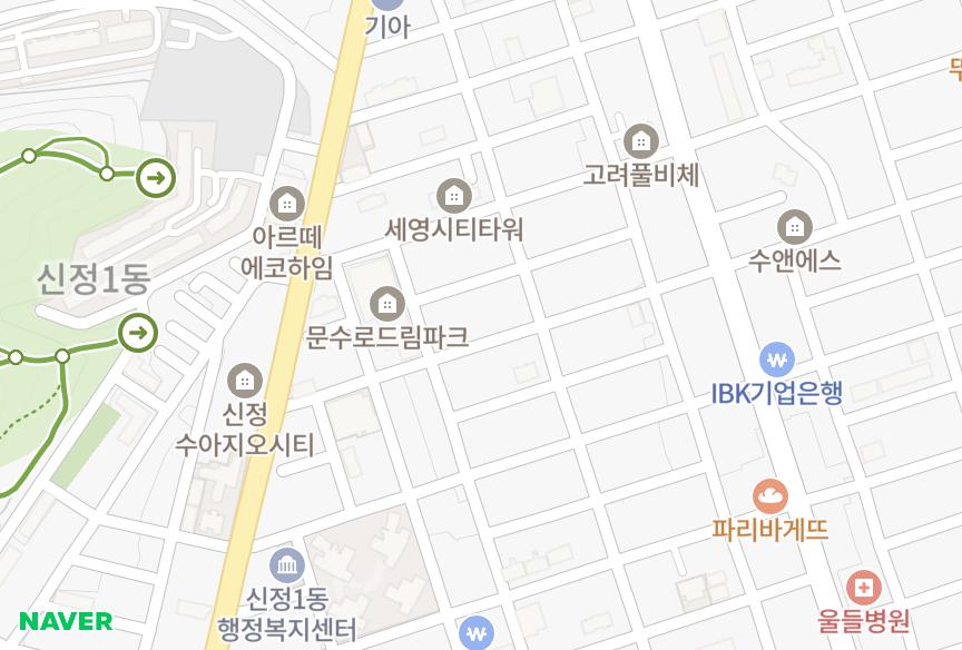 울산광역시 남구 신정동 드림하우스 위치·실거래 시세 지도