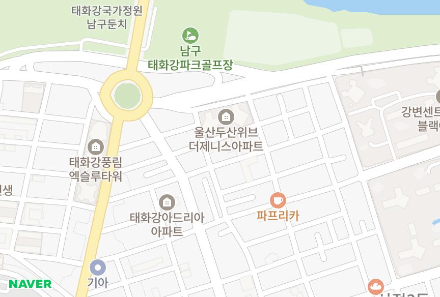 울산광역시 남구 신정동 월평1동 위치·실거래 시세 지도