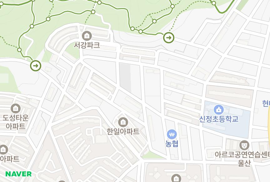 울산광역시 남구 신정동 강산리더스 위치·실거래 시세 지도