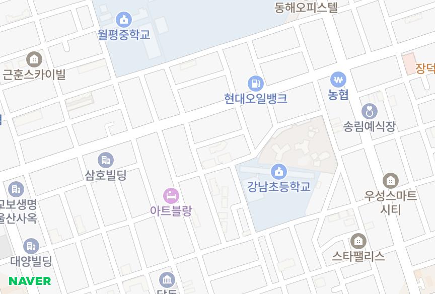 울산광역시 남구 달동 광명아트빌2차 위치·실거래 시세 지도