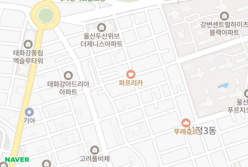 울산광역시 남구 신정동 풍진힐그린스카이 위치·실거래 시세 지도