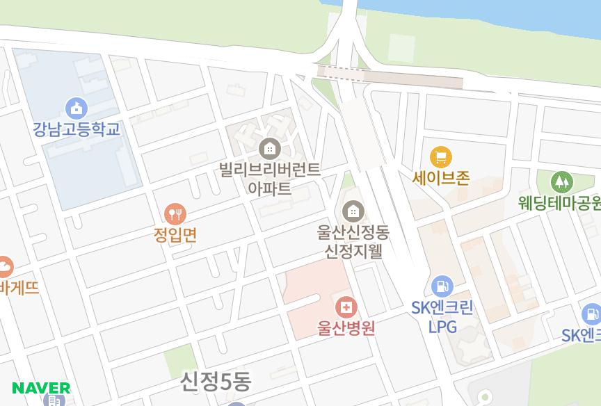 울산광역시 남구 신정동 우일명가 위치·실거래 시세 지도