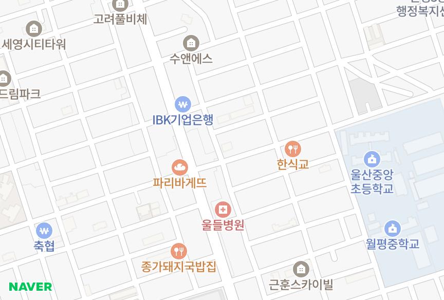 울산광역시 남구 신정동 렉스프리미엄 위치·실거래 시세 지도