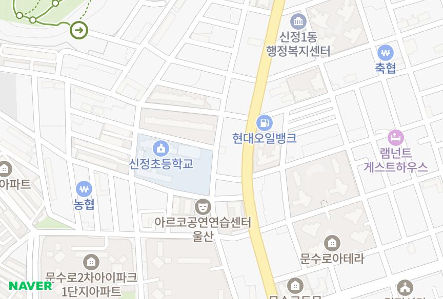 울산광역시 남구 신정동 남산웰빙하우스 위치·실거래 시세 지도