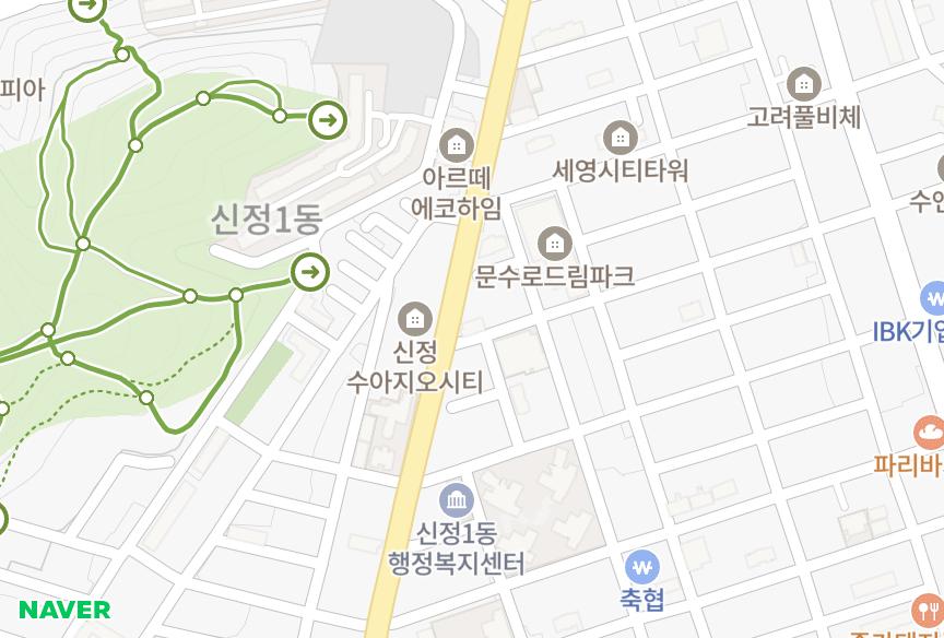 울산광역시 남구 신정동 정무하이빌 위치·실거래 시세 지도