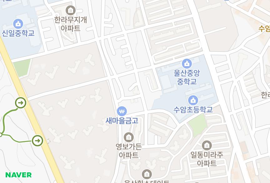 울산광역시 남구 신정동 맑은아침빌 위치·실거래 시세 지도