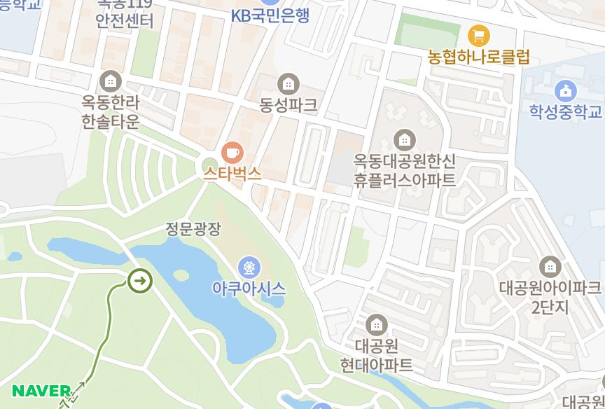 울산광역시 남구 옥동 그린그래스 위치·실거래 시세 지도