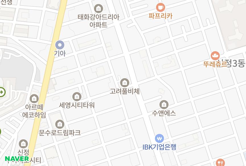 울산광역시 남구 신정동 울산신정동풀비체 위치·실거래 시세 지도