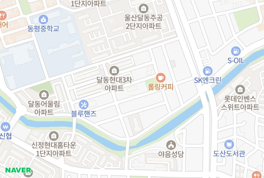 울산광역시 남구 달동 세원명가 위치·실거래 시세 지도