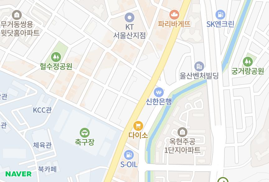 울산광역시 남구 무거동 울산대유파티오131차 위치·실거래 시세 지도