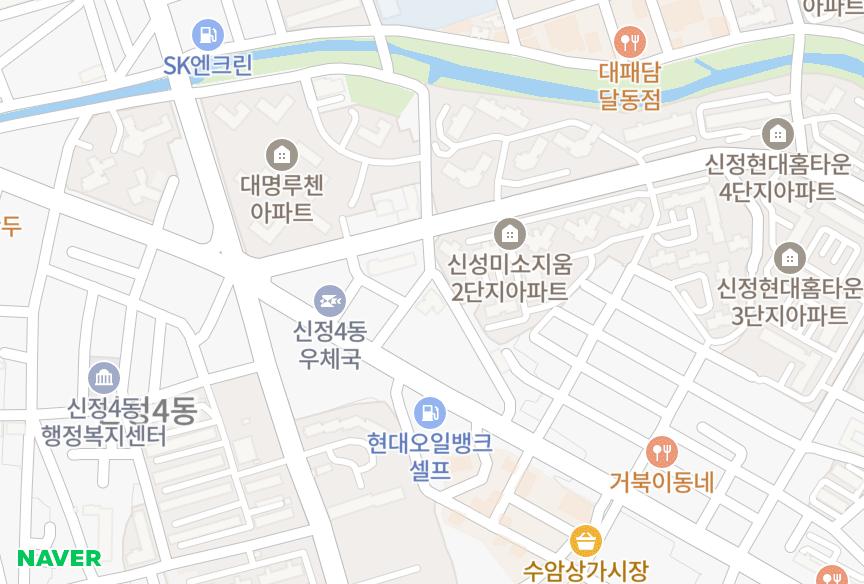 울산광역시 남구 신정동 인송파크맨션 위치·실거래 시세 지도