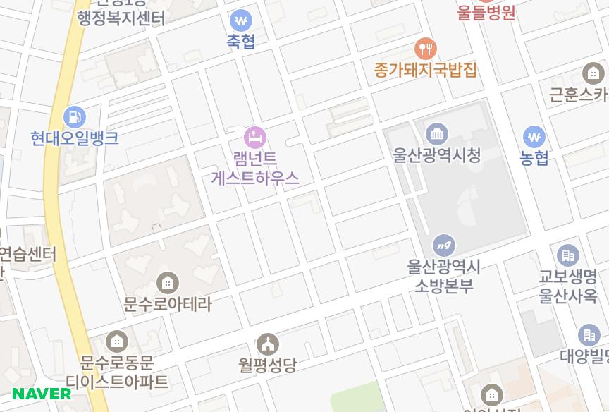 울산광역시 남구 신정동 모란빌라 위치·실거래 시세 지도