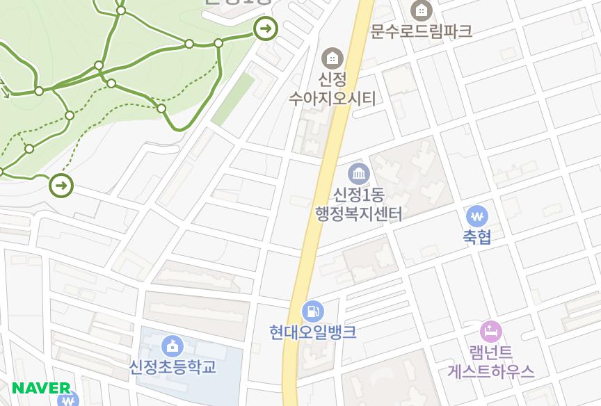 울산광역시 남구 신정동 케이원명가 위치·실거래 시세 지도