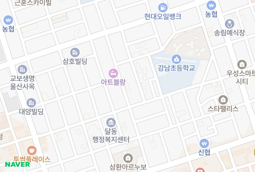 울산광역시 남구 달동 현대아트리움 위치·실거래 시세 지도
