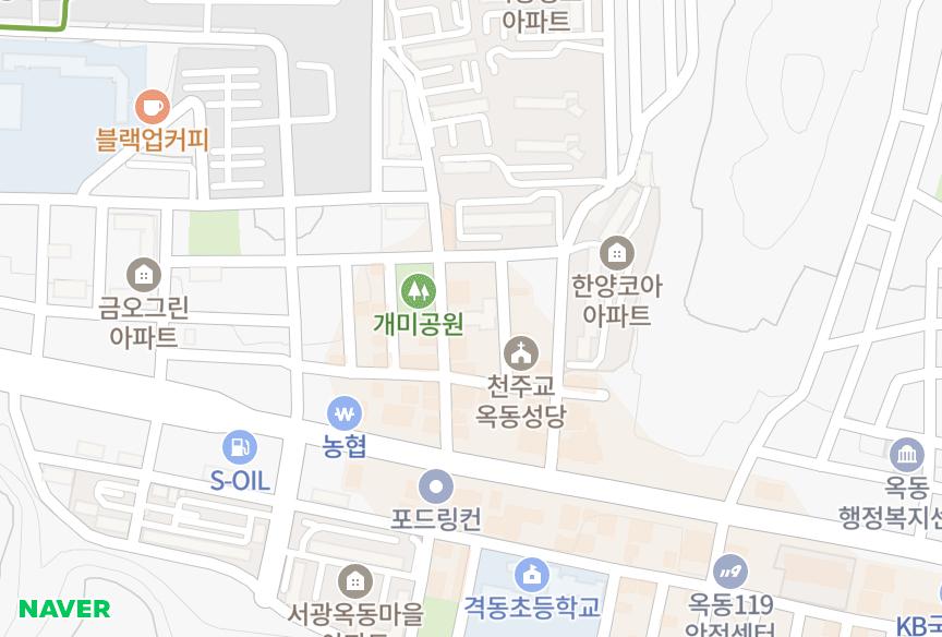 울산광역시 남구 옥동 서강필그림빌라 위치·실거래 시세 지도