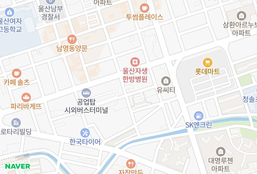 울산광역시 남구 신정동 승유오너빌 위치·실거래 시세 지도