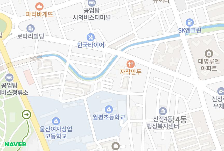 울산광역시 남구 신정동 대원빌라 위치·실거래 시세 지도