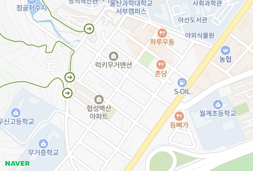 울산광역시 남구 무거동 무거데파트 위치·실거래 시세 지도