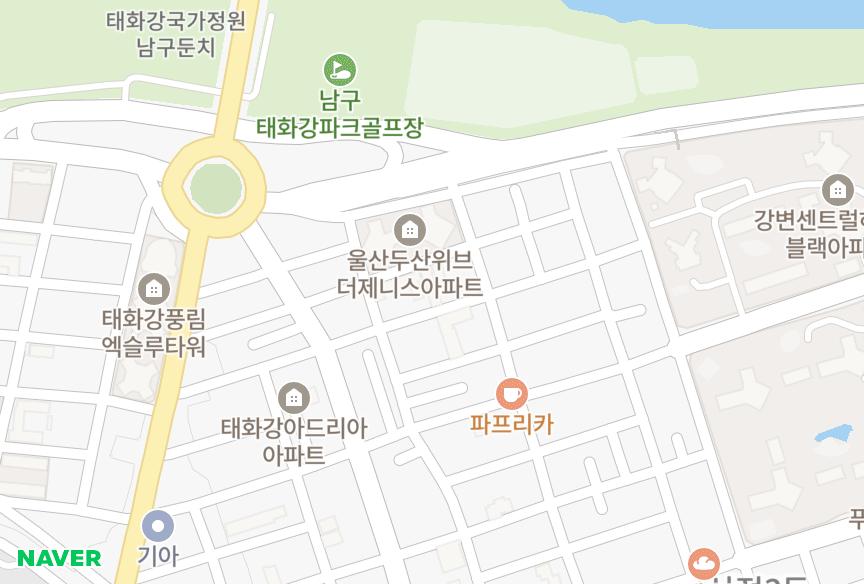울산광역시 남구 신정동 창우골든파크 위치·실거래 시세 지도