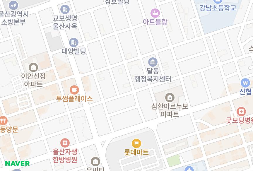 울산광역시 남구 달동 백조리츠빌 위치·실거래 시세 지도