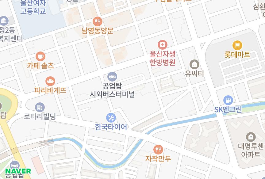 울산광역시 남구 신정동 새울산맨션 위치·실거래 시세 지도