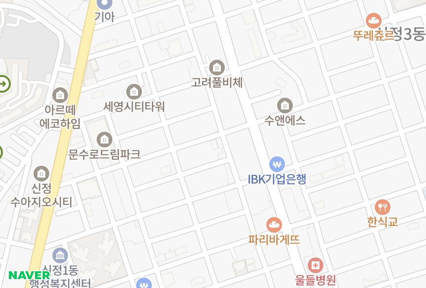 울산광역시 남구 신정동 로얄파크 위치·실거래 시세 지도